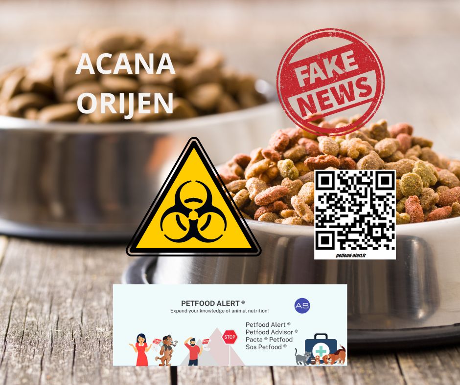 Before sharing information about Acana and Orijen kibbles, which have become toxic, it is important to check its sources